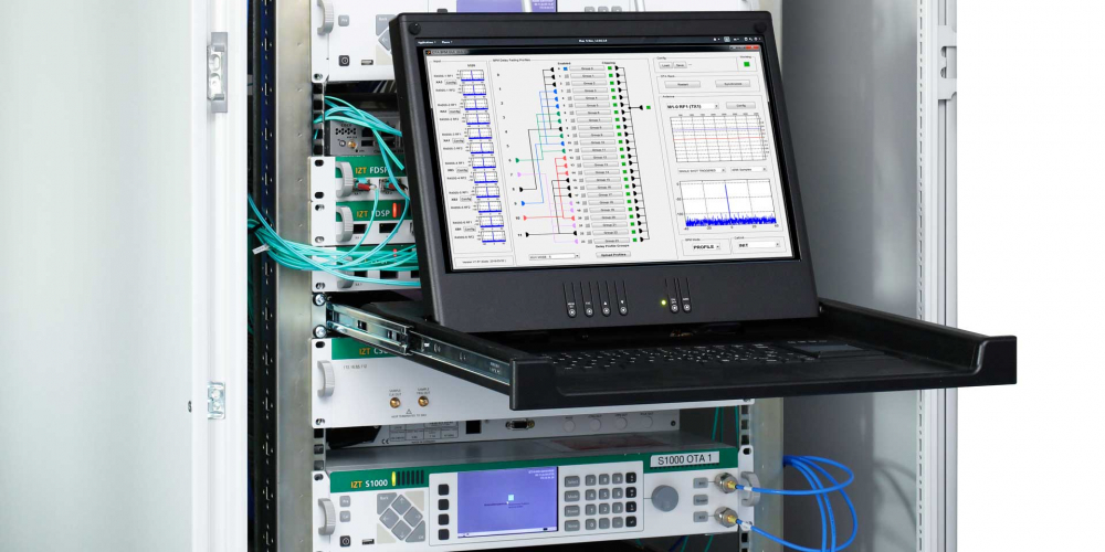 IZT OTA over the air testing laptop